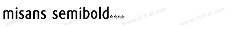 misans semibold字体转换